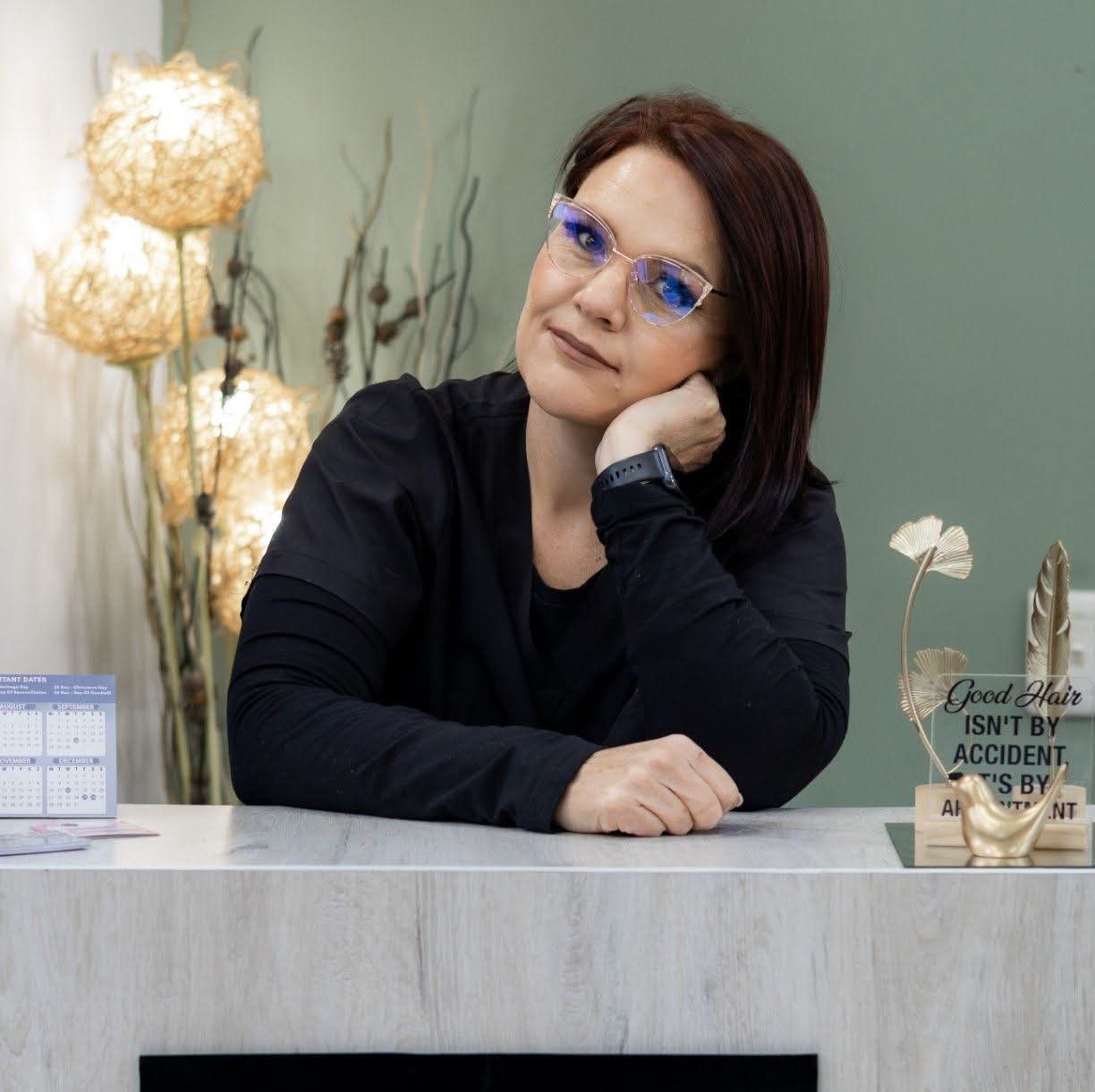 Ilse, founder and stylist of Cedar Hair & Makeup, at the salon in Risiville, Vereeniging