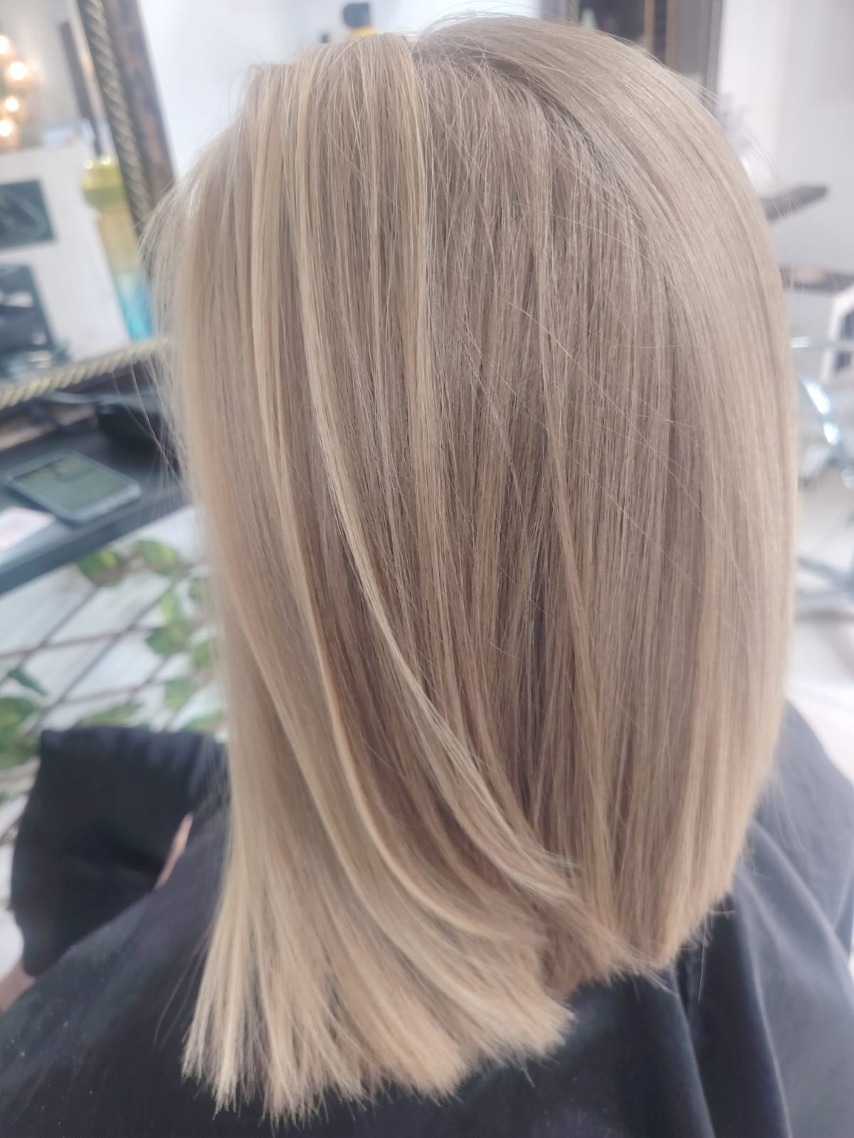 Hair treatment, trim and blow-out result from Cedar Hair & Makeup